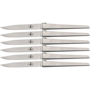 Table knife - By J.M. Wilmotte for Cyril Lignac - Set of 6 pieces by Forge de Laguiole Metal