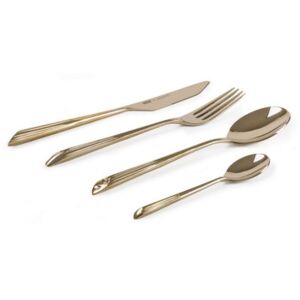 Cosmic Dinner Quasar Cutlery set - Set of 4 by Diesel living with Seletti Gold/Metal