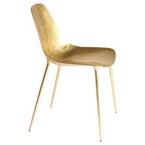 Mammamia Chair - Metal with gold leaves by Opinion Ciatti Gold