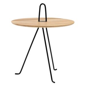 Tipi End table - / Ø 42 x H 37 cm - Oak by Objekto Natural wood
