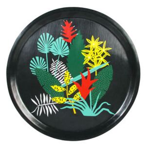 Botanic Tray - Ø 31 cm by & klevering Multicoloured/Black
