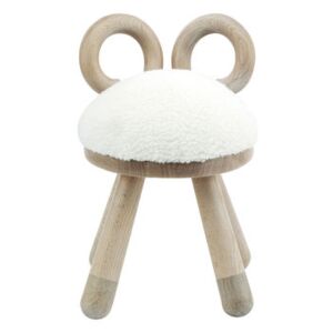 Sheep Children's chair - H 39 cm by EO White/Natural wood