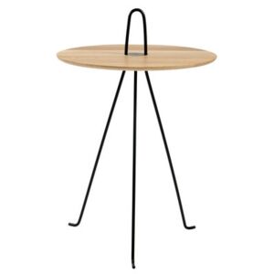 Tipi End table - / Ø 42 x H 52 cm - Oak by Objekto Natural wood