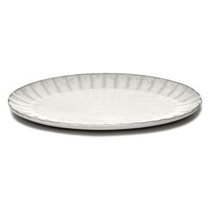 Inku Plate - / Oval Large - 30 x 21 cm by Serax White
