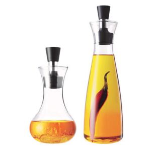 Set - Oil and vinegar set + Vinaigrette shaker / Non-drip system by Eva Solo Transparent