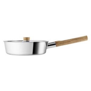 Nordic Kitchen Casserole - / Ø 24 cm - With lid by Eva Solo Natural wood/Metal