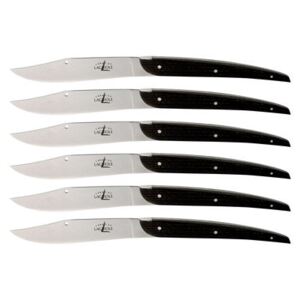 Christian Ghion pour Gérald Passedat Table knife - Set of 6 by Forge de Laguiole Black