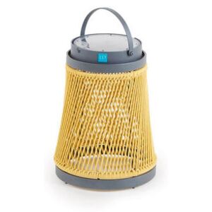 Solare Solar lamp - / Synthetic cord - H 40 cm / Solar or USB charging by Unopiu Yellow