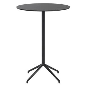 Still Café High table - / Ø 75 x H 105 cm - Linoleum by Muuto Black