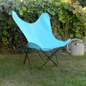 AA Butterfly OUTDOOR Armchair - / Batyline - Black structure by AA-New Design Blue
