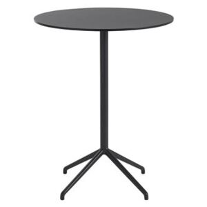 Still Café High table - / Ø 75 x H 95 cm - Linoleum by Muuto Black
