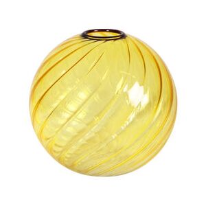 Spiral Vase - / Ø 13 cm - Glass by & klevering Yellow