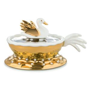 Narciso Bauble - / Hand-painted porcelain by Alessi Gold/Metal