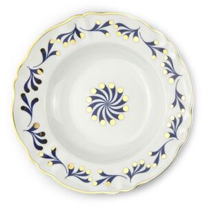 Marino Soup plate - / Ø 23 cm by Bitossi Home White/Blue/Gold