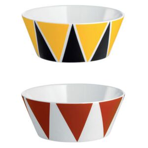 Circus Small dish - Set of 2 by Alessi Yellow/Red/Multicoloured/Black