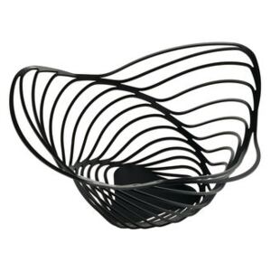 Trinity Basket - / Ø 26 x H 12 cm by Alessi Black