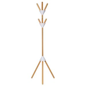 Pierrot Coat stand - H 170 cm by Alessi White/Natural wood