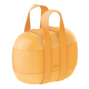 Food à porter Lunch box - / Large - 3 compartments by Alessi Yellow