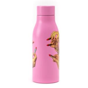 Toiletpaper - Pink Lipsticks Insulated flask - / Steel - 0.5 L by Seletti Pink