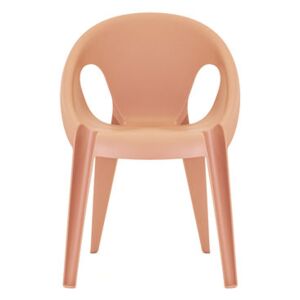 Bell Stackable armchair - / By Konstantin Grcic / Recycled polypropylene - Eco-designed by Magis Orange