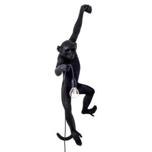 Monkey Hanging Outdoor wall light - / Outdoor - H 76.5 cm by Seletti Black