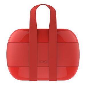 Food à porter Lunch box - / 2 compartments by Alessi Red