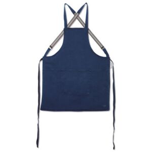 Apron - denim / Crossed straps by Dutchdeluxes Blue