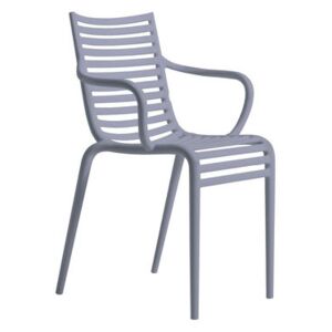 Pip-e Stackable armchair - Plastic by Driade Blue