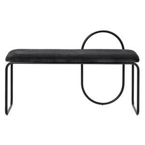 Angui Padded bench - / Velvet - L 110 cm by AYTM Black