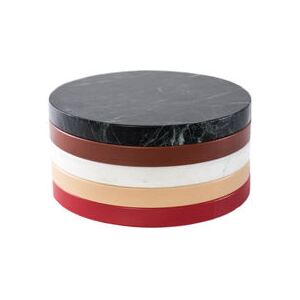 Five Circles Tray - / Multifunction - Ø 21 cm / Marble & polyethylene by valerie objects Multicoloured