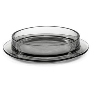 Dishes to Dishes - Verre Soup plate - / Low - Ø 29 x H 6 cm by valerie objects Grey