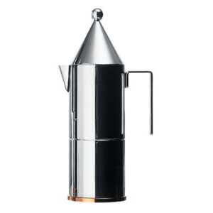 La Conica Italian espresso maker - 3 cups by Alessi Metal