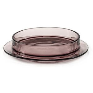Dishes to Dishes - Verre Soup plate - / Low - Ø 29 x H 6 cm by valerie objects Purple
