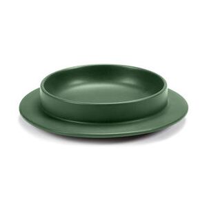 Dishes to Dishes - Grès Soup plate - / Low - Ø 20.5 x H 4.8 cm by valerie objects Green