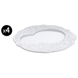 Dressed Plate - Set of 4 by Alessi White