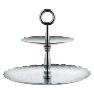 Dressed for X-mas Presentation dish - 2 levels - H 21 cm by Alessi Metal