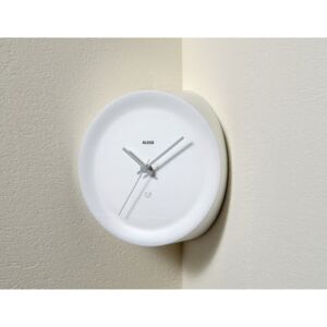 Ora In Wall clock - Ø 21 x H 13 cm by Alessi White/Grey