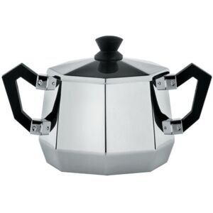 Memories from the future - Ottagonale Sugar bowl by Alessi Black/Metal