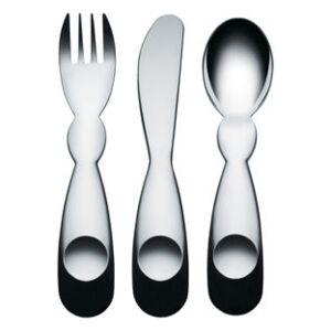 Alessini Children's cutlery - / 3 pieces by Alessi Metal