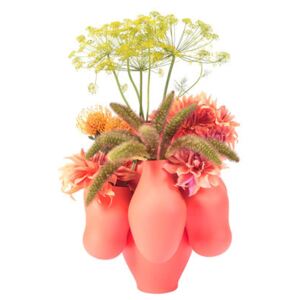 Pacha Vase - / Ø 40 x H 40 cm - Ceramic by Moustache Pink/Orange