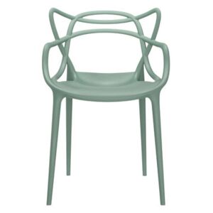 Masters Stackable armchair - Plastic by Kartell Green
