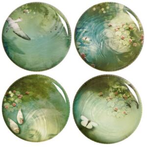 Yuan Plate - / Set of 4 by Ibride Green