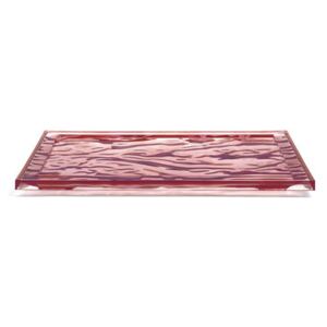 Dune Large Tray - / 55 x 38 cm - PMMA by Kartell Pink