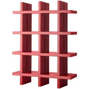 My Book Bookcase - H 184 cm - W 138 cm by Slide Red
