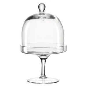 Dish - on a stand / With bell cover - Ø 11.5 cm by Leonardo Transparent