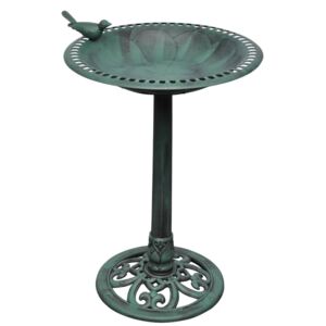 VidaXL Bird Bath with Decorative Bird