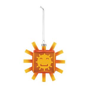 Sunflake Bauble - / Hand-painted blown glass by Alessi Multicoloured