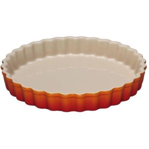 Le Creuset 28cm Stoneware Fluted Flan Dish Volcanic
