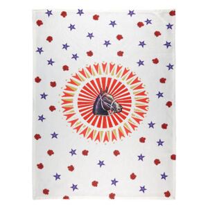 Cheval Tea towel - / 50 x 70 cm - Cotton by Bitossi Home Red/Brown/Purple