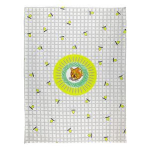Tigre Tea towel - / 50 x 70 cm - Cotton by Bitossi Home Yellow/Green